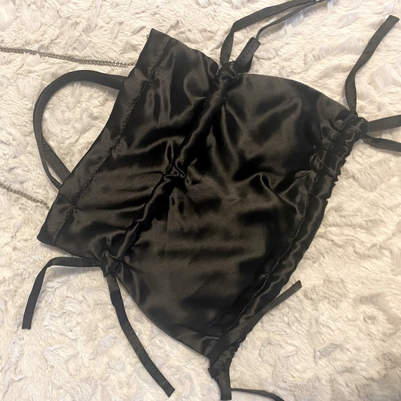 Zara Satin Mini Bucket Bag - Black - Picture 3 of 3